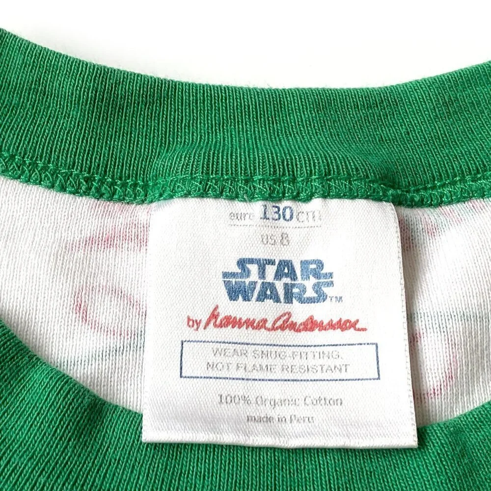 Hanna Andersson Star Wars Christmas Organic Cotton PJ Top Size 8